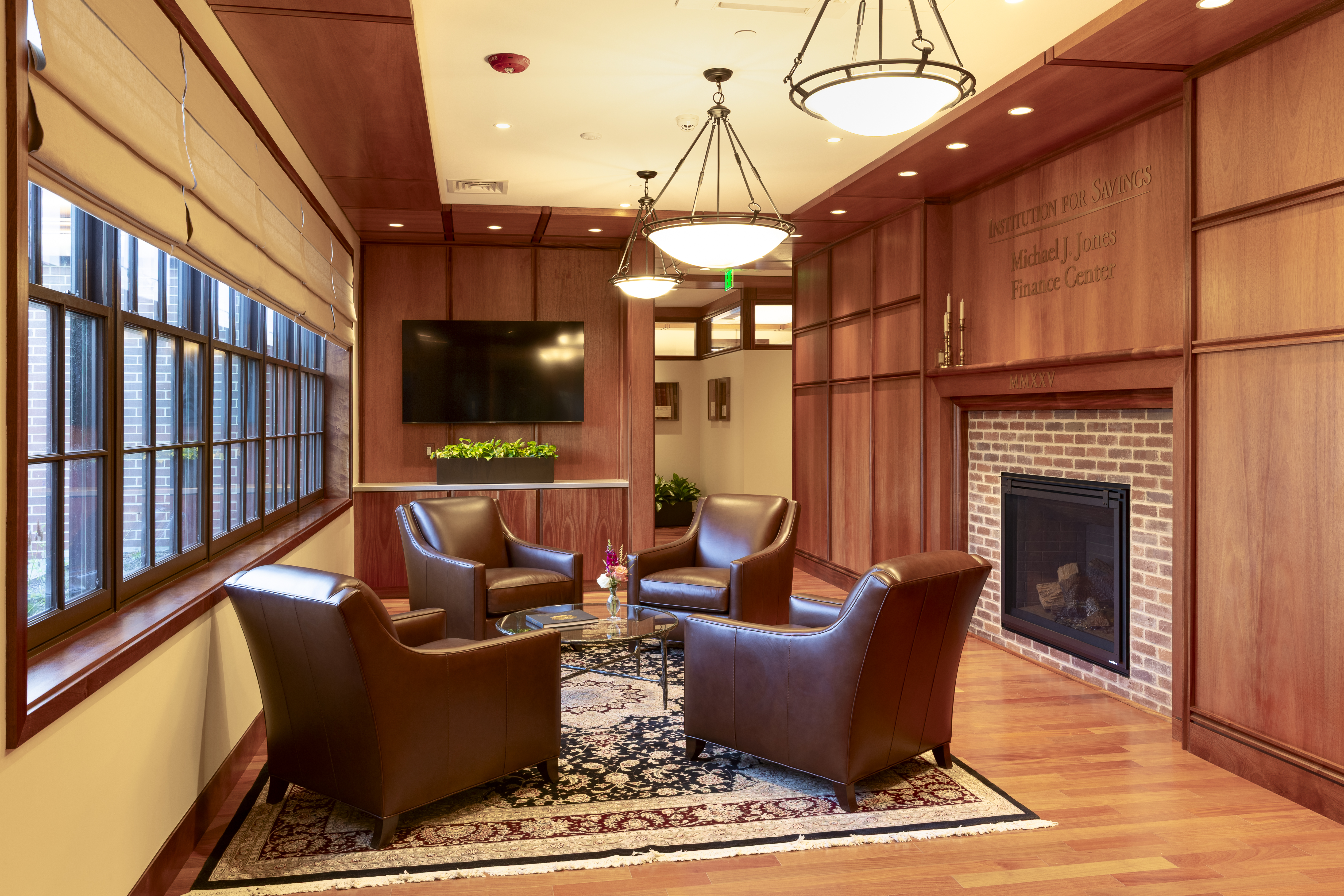 Hospitality and retail space with custom architectural millwork